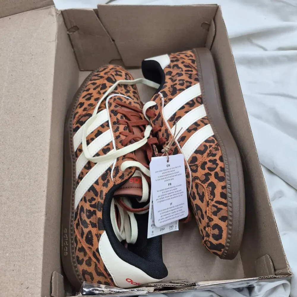 Adidas Breaknet Sleek Leopard Casual Sneakers Women SZ 8_7